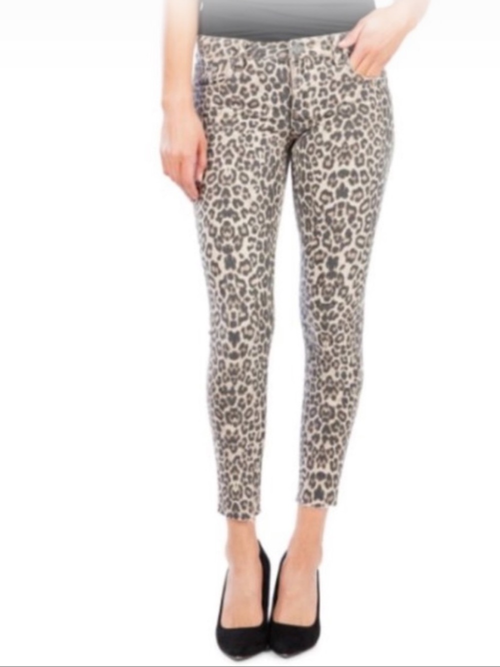 Kut From The Kloth Donna Ankle Skinny Leopard Jean Size 6